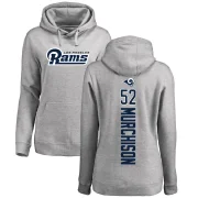 Larrell Murchison Women's Los Angeles Rams Pro Line Ash Backer Pullover Hoodie