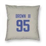 Los Angeles Rams Bone Pillow Cover (18 X 18)