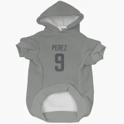 Luis Perez Los Angeles Rams  Dog & Cat Pet Hoodie - Gray