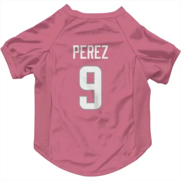 Luis Perez Los Angeles Rams  Dog & Cat Pet Jersey - Pink