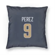 Luis Perez Los Angeles Rams  Pillow Cover (18 X 18) - Navy