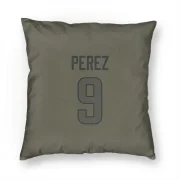 Luis Perez Los Angeles Rams  Pillow Cover (18 X 18) - Olive