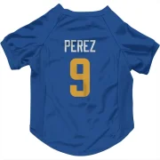 Luis Perez Los Angeles Rams Royal  Dog & Cat Pet Jersey - Gold