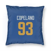 Marquise Copeland Los Angeles Rams Royal  Pillow Cover (18 X 18) - Gold