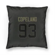 Marquise Copeland Los Angeles Rams  Service Pillow Cover (18 X 18) - Black