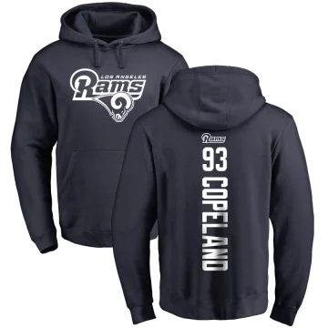 Marquise Copeland Youth Los Angeles Rams Pro Line Backer Pullover Hoodie Navy