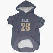 Marshall Faulk Los Angeles Rams  Dog & Cat Pet Hoodie - Navy