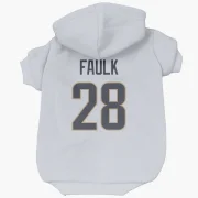 Marshall Faulk Los Angeles Rams  Dog & Cat Pet Hoodie - White