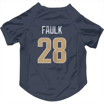 Marshall Faulk Los Angeles Rams  Dog & Cat Pet Jersey - Navy