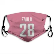 Marshall Faulk Los Angeles Rams  Face Mask - Pink