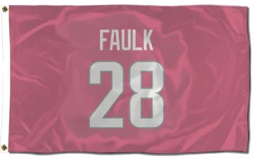 Marshall Faulk Los Angeles Rams  Flag (3 X 5) - Pink