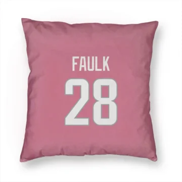 Marshall Faulk Los Angeles Rams  Pillow Cover (18 X 18) - Pink