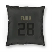 Marshall Faulk Los Angeles Rams  Service Pillow Cover (18 X 18) - Black