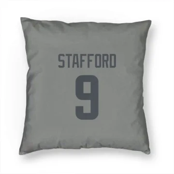 Matthew Stafford Los Angeles Rams  Pillow Cover (18 X 18) - Gray