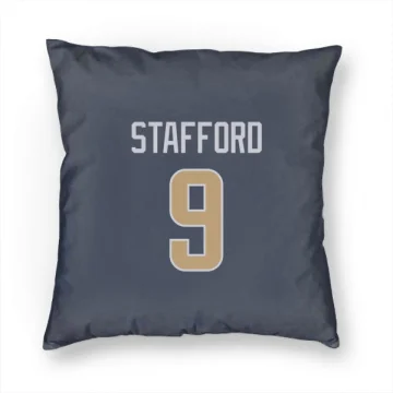 Matthew Stafford Los Angeles Rams  Pillow Cover (18 X 18) - Navy