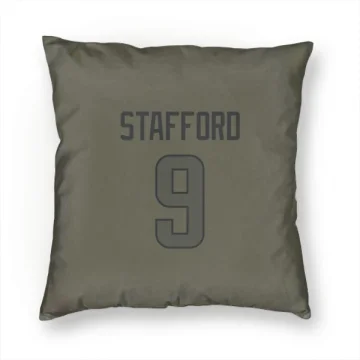 Matthew Stafford Los Angeles Rams  Pillow Cover (18 X 18) - Olive