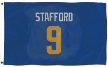 Matthew Stafford Los Angeles Rams Royal  Flag (3 X 5) - Gold