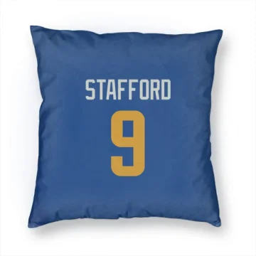 Matthew Stafford Los Angeles Rams Royal  Pillow Cover (18 X 18) - Gold