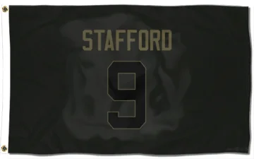 Matthew Stafford Los Angeles Rams  Service Flag (3 X 5) - Black