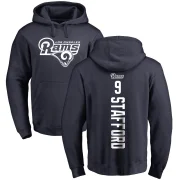 Matthew Stafford Men's Los Angeles Rams Pro Line Backer Pullover Hoodie Navy