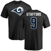 Matthew Stafford Youth Los Angeles Rams Pro Line Logo T-Shirt - Black