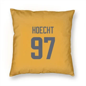 Michael Hoecht Los Angeles Rams  Pillow Cover (18 X 18) - Gold