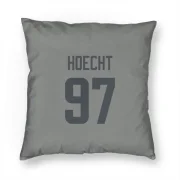 Michael Hoecht Los Angeles Rams  Pillow Cover (18 X 18) - Gray