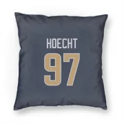 Michael Hoecht Los Angeles Rams  Pillow Cover (18 X 18) - Navy