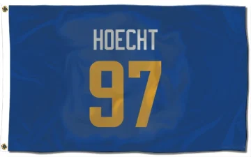 Michael Hoecht Los Angeles Rams   Royal  Flag (3 X 5) - Gold