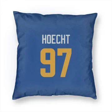 Michael Hoecht Los Angeles Rams   Royal  Pillow Cover (18 X 18) - Gold