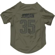 Michael Jordan Los Angeles Rams  Dog & Cat Pet Jersey - Olive