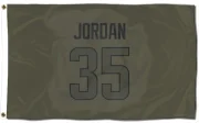 Michael Jordan Los Angeles Rams  Flag (3 X 5) - Olive