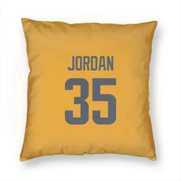 Michael Jordan Los Angeles Rams  Pillow Cover (18 X 18) - Gold