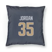 Michael Jordan Los Angeles Rams  Pillow Cover (18 X 18) - Navy