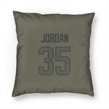 Michael Jordan Los Angeles Rams  Pillow Cover (18 X 18) - Olive