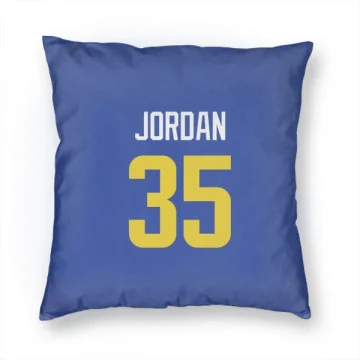 Michael Jordan Los Angeles Rams  Pillow Cover (18 X 18) - Royal