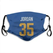 Michael Jordan Los Angeles Rams Royal  Face Mask - Gold