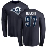 Michael Hoecht Men's Los Angeles Rams Logo Long Sleeve T-Shirt - Navy