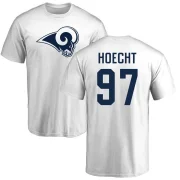 Michael Hoecht Men's Los Angeles Rams Logo T-Shirt - White