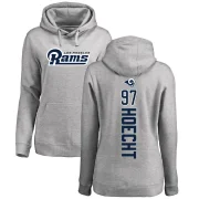 Michael Hoecht Women's Los Angeles Rams Pro Line Ash Backer Pullover Hoodie