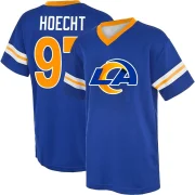 Michael Hoecht Youth Los Angeles Rams Game Day V-Neck T-Shirt Royal