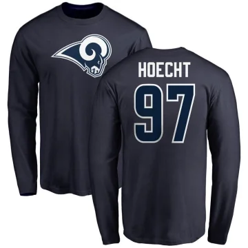 Michael Hoecht Youth Los Angeles Rams Logo Long Sleeve T-Shirt - Navy