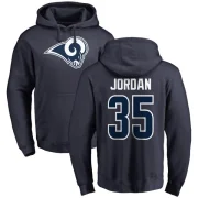 Michael Jordan Youth Los Angeles Rams Pro Line Logo Pullover Hoodie Navy