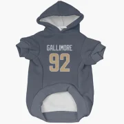 Neville Gallimore Los Angeles Rams  Dog & Cat Pet Hoodie - Navy