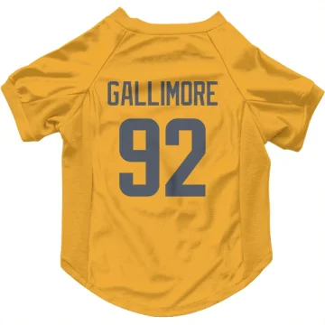 Neville Gallimore Los Angeles Rams  Dog & Cat Pet Jersey - Gold