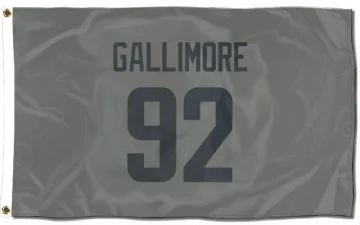 Neville Gallimore Los Angeles Rams  Flag (3 X 5) - Gray