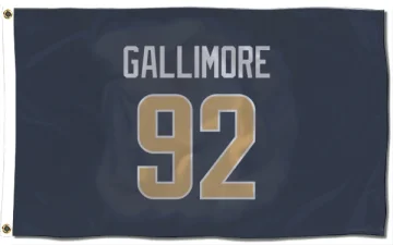 Neville Gallimore Los Angeles Rams  Flag (3 X 5) - Navy