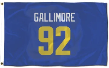 Neville Gallimore Los Angeles Rams  Flag (3 X 5) - Royal