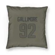 Neville Gallimore Los Angeles Rams  Pillow Cover (18 X 18) - Olive