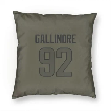 Neville Gallimore Los Angeles Rams  Pillow Cover (18 X 18) - Olive